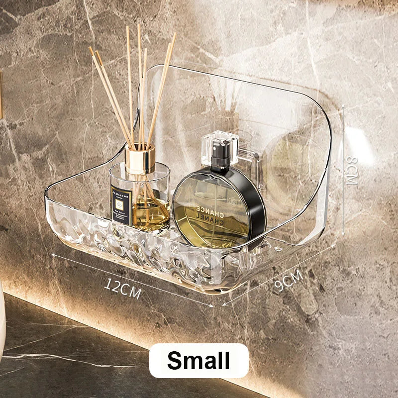 Prateleira Para Banheiro Em Acrílico, Prateleira Organizadora Para Banheiro, Suporte De Banheiro Em Acrílico, Acrilico Prateleira Para Banheiro Sem Perfuração, Nicho Prateleira Clear