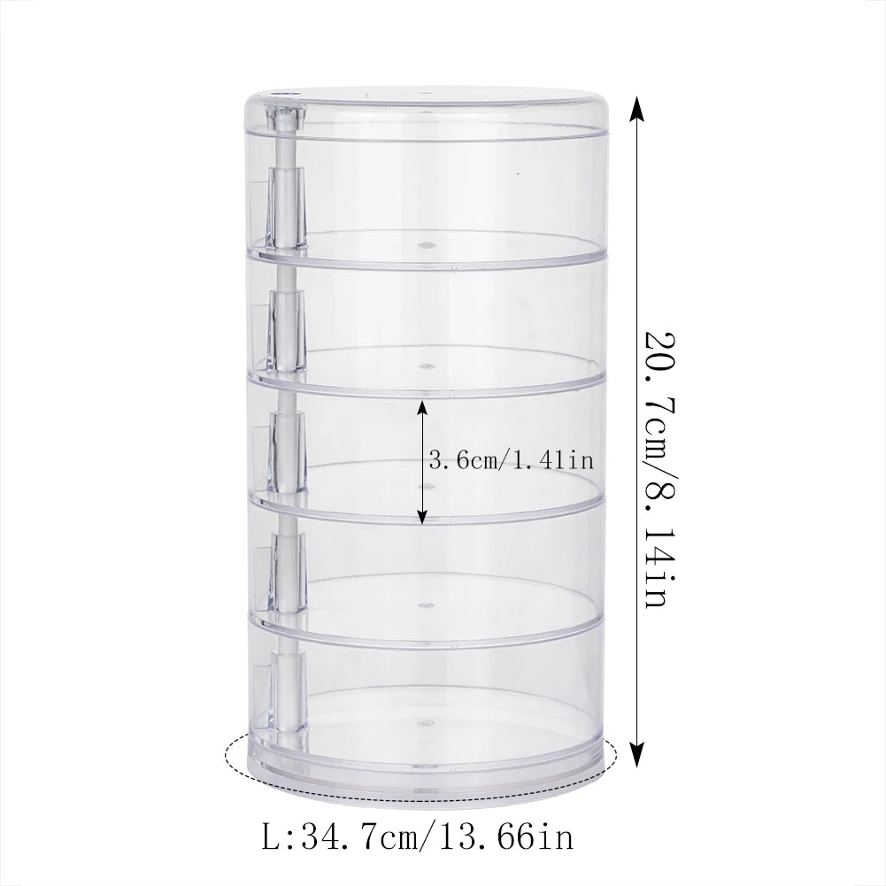 Caixa Para Armazenamento De Joias Rotativa