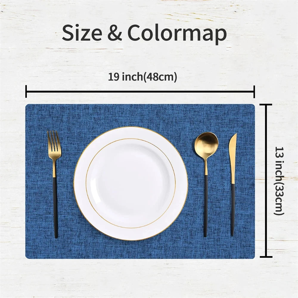 Jogo Americano De Linho Antiderrapante