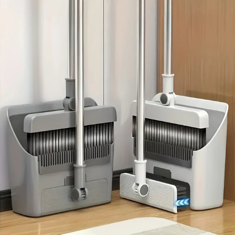 3-em-1 Multi-Funcional Vassoura Pá E Conjunto De Escova De Chão