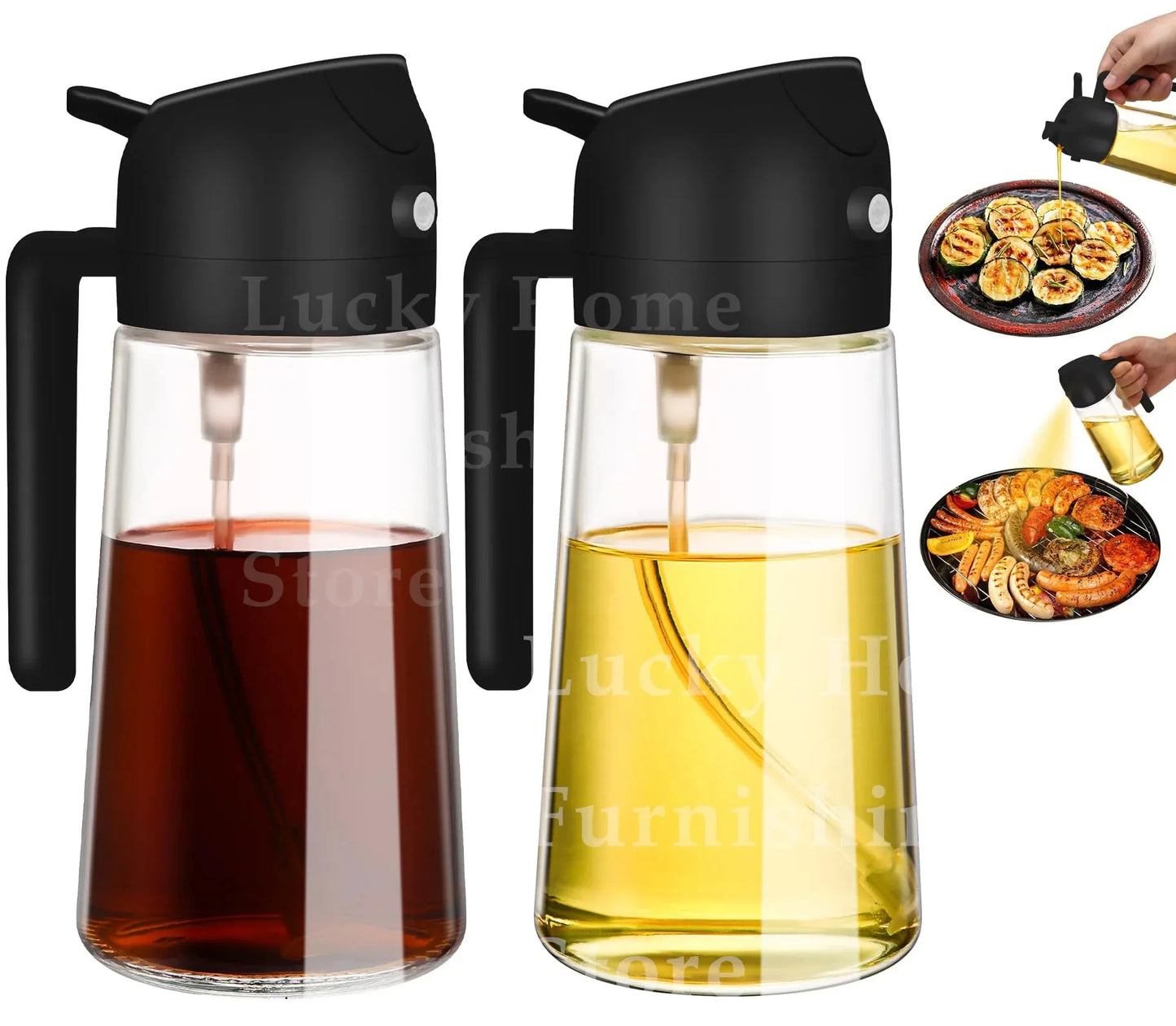 Garrafa Dispensadora De Azeite 2 Em 1