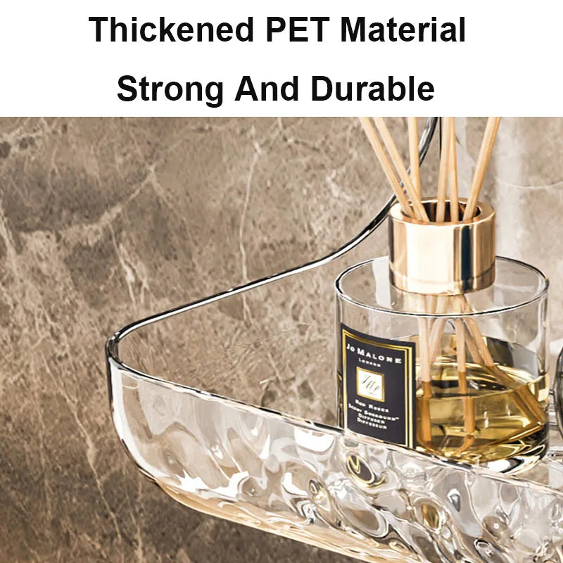 Prateleira Para Banheiro Em Acrílico, Prateleira Organizadora Para Banheiro, Suporte De Banheiro Em Acrílico, Acrilico Prateleira Para Banheiro Sem Perfuração, Nicho Prateleira Clear 