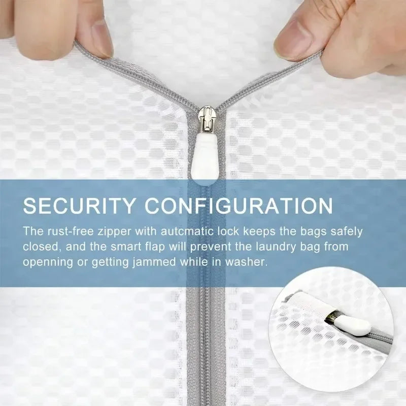 Sacos de Lavanderia de Malha Durável Reutilizáveis 5 Peças
