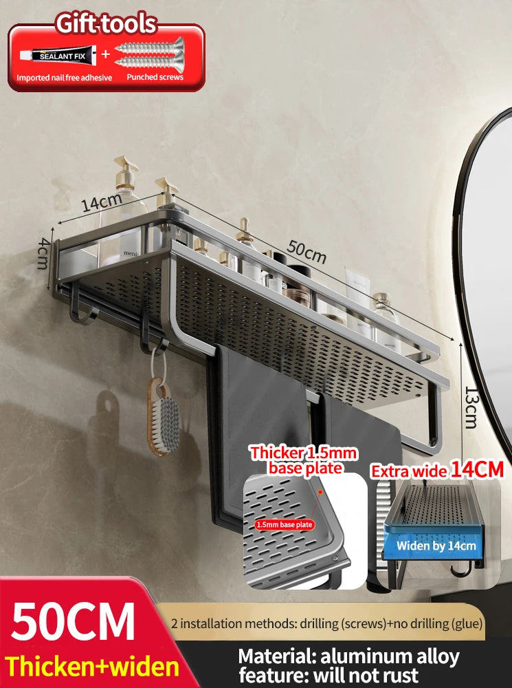 Prateleira De Alumínio Para Banheiro