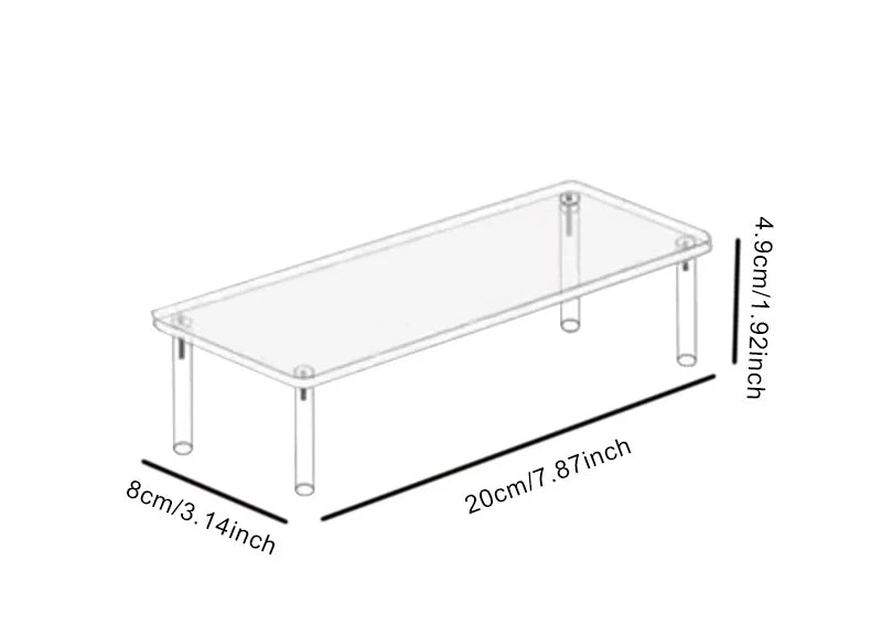 Prateleira De Exposição Em Acrilico 1-4 Camadas