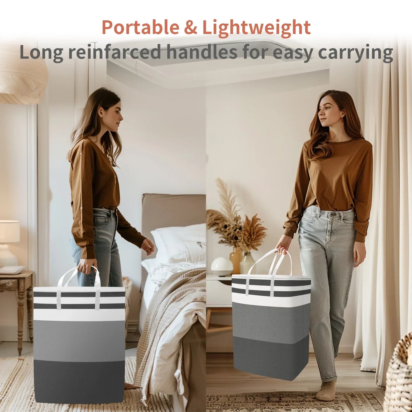 Cesto De Lavanderia Grande a Prova D'agua Dobravel