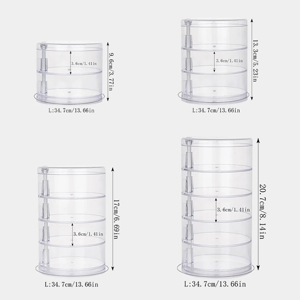 Caixa Para Armazenamento De Joias Rotativa