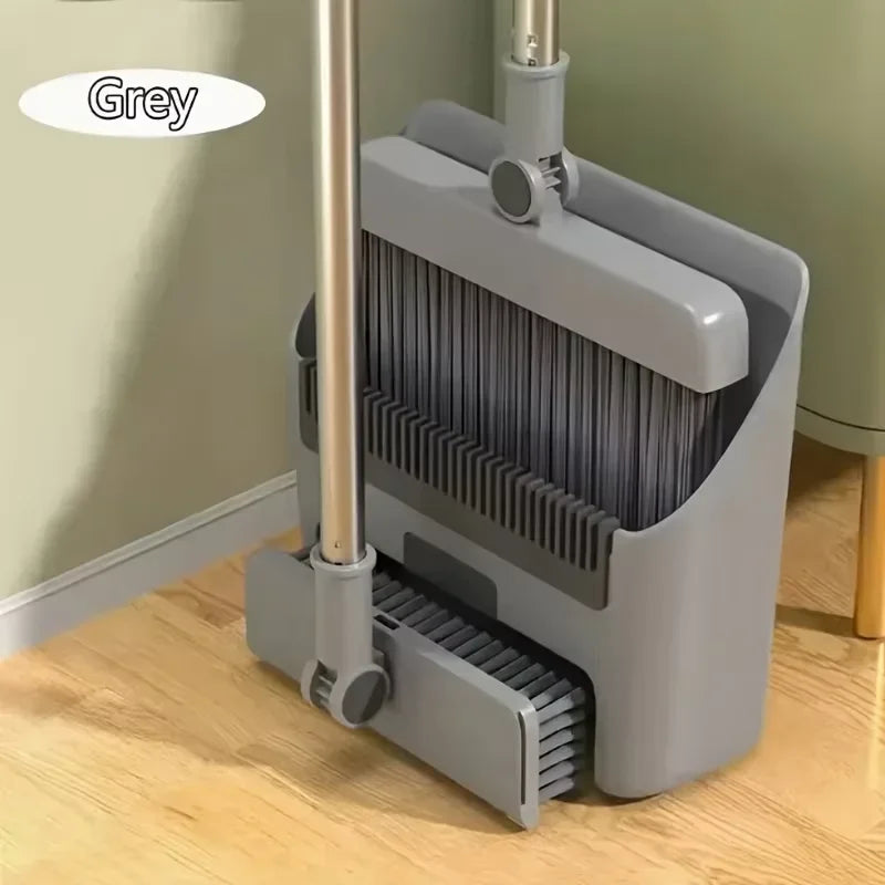 3-em-1 Multi-Funcional Vassoura Pá E Conjunto De Escova De Chão