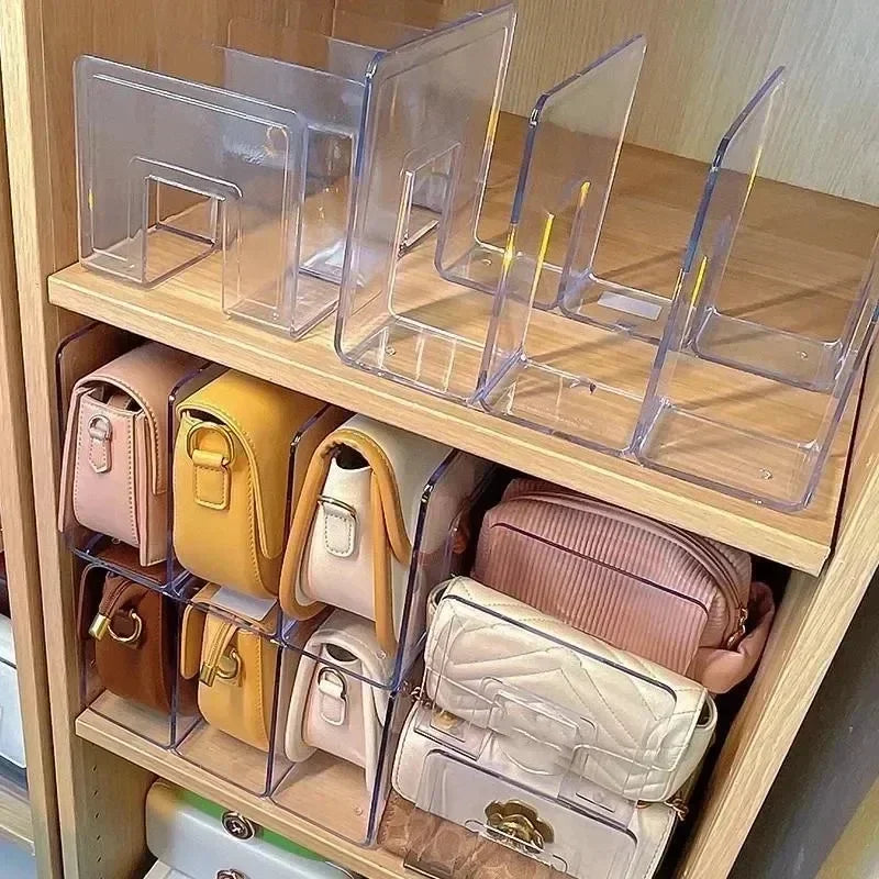 Organizador De Bolsas Com Divisórias Em Acrílico